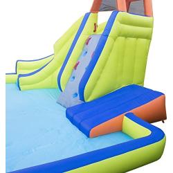 BANZAI Inflatable Arcade Splash Water Park - Slide, Splash & Have a Blast! - SkeeBall Toss, Soccer & Basketball