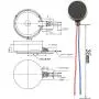 Magic&Shell 6PCS DC 3V 85mA 12000 RPM Flat Mini Vibrating Vibration Motor Coin Motor for Mobile Phone 10x2.7mm
