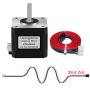 Usongshine Nema 17 Stepper Motor 42BYGH 1.8 Degree 1.5A 42 Motor (17HS4401S) 42N.cm (60oz.in) 4-Lead with 1m Cable and Connector for DIY CNC 3D Printer (Pack of 3)