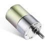Greartisan DC 12V/24V 5-1000RPM Gear Motor High Torque Electric Micro Speed Reduction Geared Motor Eccentric Output Shaft 37mm Diameter Gearbox
