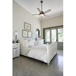 Hunter Donegan Indoor Ceiling Fan with LED Light and Pull Chain Control, 52
