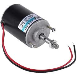 High Torsion Permanent Magnet DC Motor, 12/24V 30W High Speed CW/CCW DC Motor for DIY Generator(12V, 3500RPM)
