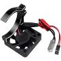 AllinRC Aluminum Heat Sink Cooling Fan with Thermal Sensor Clamp Heatsink for 42mm Diameter Motors fit 4268 4274 Brushless Motor (Black)