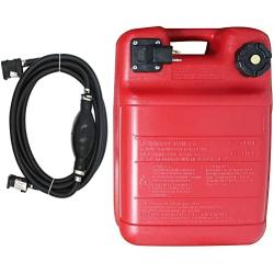 Portable Boat Fuel Tank 24L 6 Gallon Marine Outboard Motor Fuel Tank w/Connector