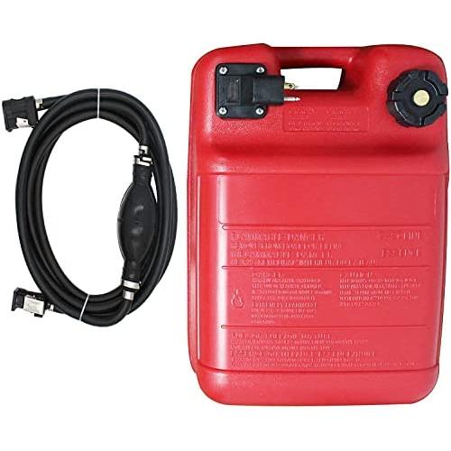 Portable Boat Fuel Tank 24L 6 Gallon Marine Outboard Motor Fuel Tank w/Connector