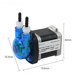Small peristaltic Pump Stepper Motor 24V Adjustable Speed Kamoer KPAS-100 Long Service Life high-Precision dosing Pump (110ml/min （3.2mm ID ×6.4mm OD）3 rotors)