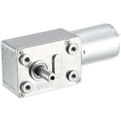 uxcell DC 12V 24-25RPM Worm Gear Motor 6mm Shaft High Torque Turbine Reducer