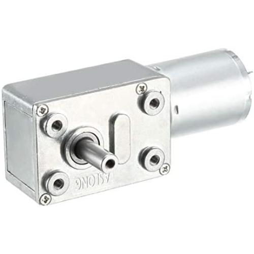 uxcell DC 12V 24-25RPM Worm Gear Motor 6mm Shaft High Torque Turbine Reducer