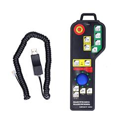 Wireless Electronic Handwheel 6-Axis Controller USB Handle Handheld Electronic Equipment for Mach3 System Handwheel Manual Pulse Generator Mach Controller USB Handwheel Controller