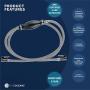 Five Oceans Marine Boat Fuel Line, OMC/Johnson/Evinrude Outboard Fuel Line with Primer Bulb, 6 Ft Long, 2 Quick Connectors, Reinforced EPA/CARB, Compatible Ethanol Blended Fuel