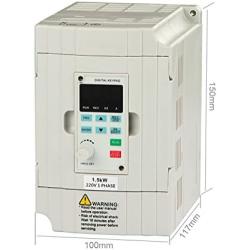LAPOND Single Phase CNC Vector Control VFD Drive VFD Inverter Professional Variable Frequency Drive 1.5KW 2HP 220V 7A with VFD Panel
