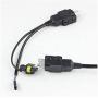 12V Car Motorcycle HID H4-3 9003 HB2 H4 Hi/Lo All-in-one Controller Relay Connectors Wire Wiring Harness