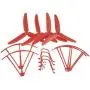 Upgraded Spare Parts Replacement for Syma X5UW X5UC RC Quadcopter Helicopter Copter Toy Motor Three-Blade 3 Blades Propellers Propeller Protectors Blades Frame Landing Skid Included Screws Set (Red)
