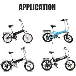 Jieoto Ebike Battery 36V 10AH Folding Electric Bicycle Rechargeable Lithium Ion Batteries with Charger and BMS Protection Board, for Bike 250W 350W 500W Motors