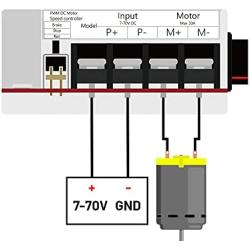 7-70V 30A PWM DC Motor Speed Controller Regulator 12V 24V 36V 48V 60V for Fan, Blower Motor, Wiper Motor, Car Truck Adjustable Control