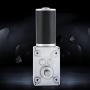DC 12V 200RPM Worm Gear Motor, 8mm Female Shaft High Torque Turbine Reducer