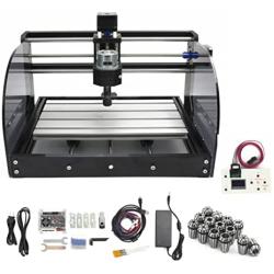 RATTMMOTOR 3018 Pro-Max CNC Wood Router Machine 3 Axis GRBL Control DIY Mini CNC Engraving Carving Milling Machine+Offline Controller+14pcs ER11 Collet for Cutting Acrylic PVC PCB Plastic Wood