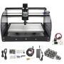 RATTMMOTOR 3018 Pro-Max CNC Wood Router Machine 3 Axis GRBL Control DIY Mini CNC Engraving Carving Milling Machine+Offline Controller+14pcs ER11 Collet for Cutting Acrylic PVC PCB Plastic Wood