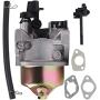 GX390 Carburetor Replacement for GX340 GX360 GX390 11HP 13HP Engine Generator Lawn Mower Motor Replaces 16100-ZF6-V01 ,16100-ZF6-V00 (with Spark Plug and insulator)