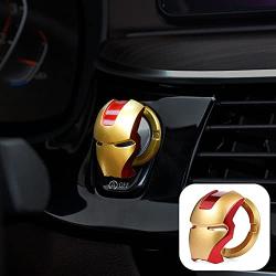 CARCC Car Engine Start Stop Button Cover,Push Ignition Start Button Ring Car Interior Protective Switch Button Cover Universal Anti Scratch Decorative Stickers (Gold)