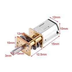DC 6V Gear Box Reversible High Torque 1:1000 Toy Car Reduction Electric Motor with Output Shaft (10RPM)