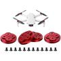 Darkhorse Upgraded Aluminum Motor Cover Cap 4 Pieces for DJI Mavic Mini Drone Accessory - Dustproof,Waterproof,Scratchproof Protection Mounts - Red