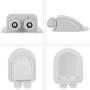 Restmo IP68 Waterproof Solar Cable Entry Gland, Weather Resistant Dual Cable Entry Housing for Solar Panels of RV, Caravan, Marine, Boat, Cabin, White