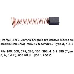 4 PCS Carbon Motor Brushes Compatible for Dremel 90930-05 Brush Repairing Part for Dremel 275, 285, 395, 410, 595(Type 3,4,5), Fits MM3750, MM375 & MM3950(Type 3, 4 & 5) and 6000