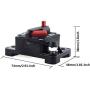 ANJOSHI 30 Amp Circuit Breaker 20A-300A with Manual Reset Waterproof Inline Fuse Inverter for Marine Trolling Motors Boat ATV Manual Power 12V-48VDC