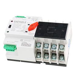 GAEYAELE W2R Mini ATS 4P Automatic Transfer Switch Controller Electrical Type ATS Max 100A 4POLE (W2R-4P 100A)