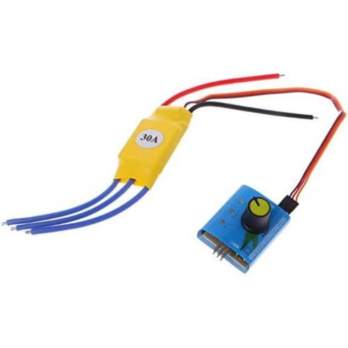 Davitu Motor Controller - DC12V 30A High-Power Brushless Motor Speed Controller DC 3-phase Regulator PWM