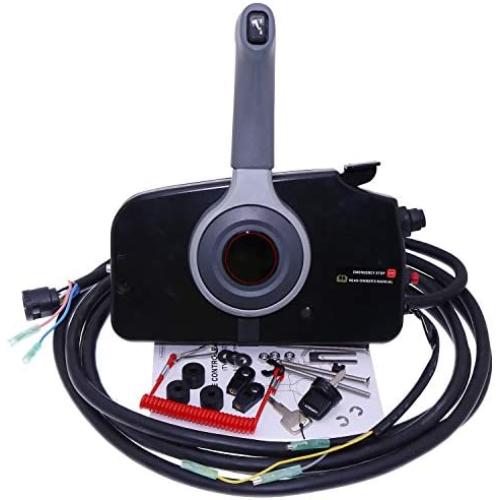 YIXIN Throttle Outboard Remote Control Box 67200-99E56 Compatible With Suzuki Outboard Boat Motor Engine Push to Open 8 Pin