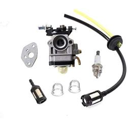 HQparts Carburetor Carb F Gas 2 Cycle 43cc Powermate PCV43 Tiller Motor Parts Fule Line