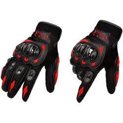 Cycling Gloves for Men Full Finger Bicycle Gloves Breathable Sports Gloves Anti Slip Shock Absorbing Padded Mountain Biking Gloves Unisex Motorcycle Gloves