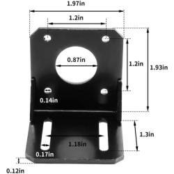 BokWin 6PCS 42 Stepper Motor Mounting Bracket with Mounting Screws Fixed Seat L Bracket