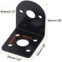 MECCANIXITY Motor Base Motor Mounting Bracket Holder 32x26x32mm Black for Gear Motor 2 Pack