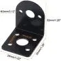 MECCANIXITY Motor Base Motor Mounting Bracket Holder 32x26x32mm Black for Gear Motor 4 Pack