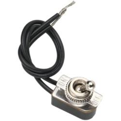 Gardner Bender GSW-125 Electrical Toggle Switch, SPST, ON-OFF, 6 A/125V AC, 6 inch Wire Terminal
