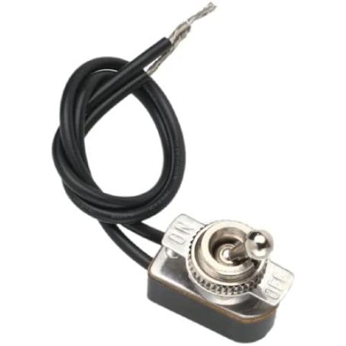 Gardner Bender GSW-125 Electrical Toggle Switch, SPST, ON-OFF, 6 A/125V AC, 6 inch Wire Terminal