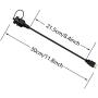 CERRXIAN 30cm HDMI 2.0 4K x 2K 60Hz Male to Female Car Mount Dash Flush Mount Extension Cable for Car, Boat, Motorcycle, Truck Dashboard(HDMI)