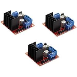 ZYAMY 3-Pack L298N Module Dual H Bridge DC Stepper Motor Drive Controller Board for Smart Car Robot