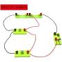 RLECS 1Set Basic Electric Circuit Laboratory Experiments Beginner Circuit Kit for Teaching Series and Parallel Circuit(1pcs Switch+2pcs AA Battery Holder+2pcs Light Holder+6pcs Bulbs and Wires)
