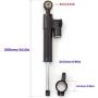 FXCNC Motorcycle CNC Steering Damper Stabilizer Buffer Control Bar With Mounting Bracket Kit Full Set Compatible with YZF R6 (not Race) 2006-2020, YZF R1 2006-2016