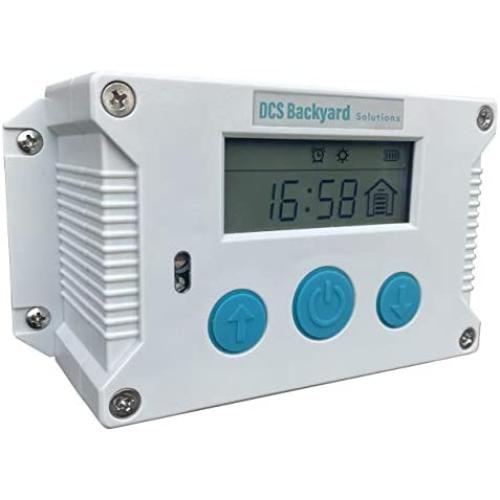 DCS Backyard Solutions Automatic Chicken Coop Door Opener - Weatherproof Chicken Door Opener with Manual, Timer, Light Sensor and Mix Options with Lifting Capacity up to 2 KG.