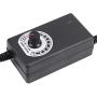 AC to DC Adapter 3-12V 2A Adjustable Power Supply Motor Speed Controller with US Plug for Electric Fan, Submersible Pump Safety Equipment, Beauty Meter