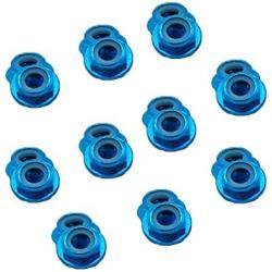 iRCMATRC Flange Nylon Insert Aluminum Alloy Self-Locking M5 Screw Propeller Nuts CW for RC FPV Racing Drone Motor (Pack of 20pcs) (Blue)