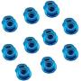 iRCMATRC Flange Nylon Insert Aluminum Alloy Self-Locking M5 Screw Propeller Nuts CW for RC FPV Racing Drone Motor (Pack of 20pcs) (Blue)