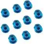 iRCMATRC Flange Nylon Insert Aluminum Alloy Self-Locking M5 Screw Propeller Nuts CW for RC FPV Racing Drone Motor (Pack of 20pcs) (Blue)