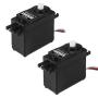 KOOKYE 2PCS Mini Servo Motor 360 Degree Continuous Rotation w/Servo Horn Set (Arm, X, Wheel, Star) for RC Car Robot Helicopter Airplane Model