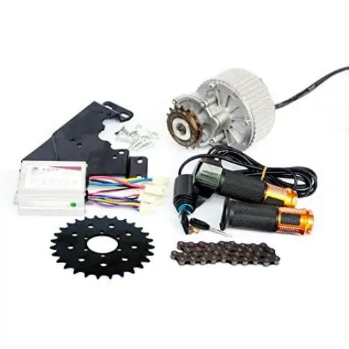 Kit de Conversion pour Vélo 24V 36V 450W avec Rotor de Frein à Disque Montage Latéral et Tête de Pédale Kit de Conversion pour Vélo 24V 36V 450W avec Rotor de Frein à Disque Montage Latéral et Tête de Pédale